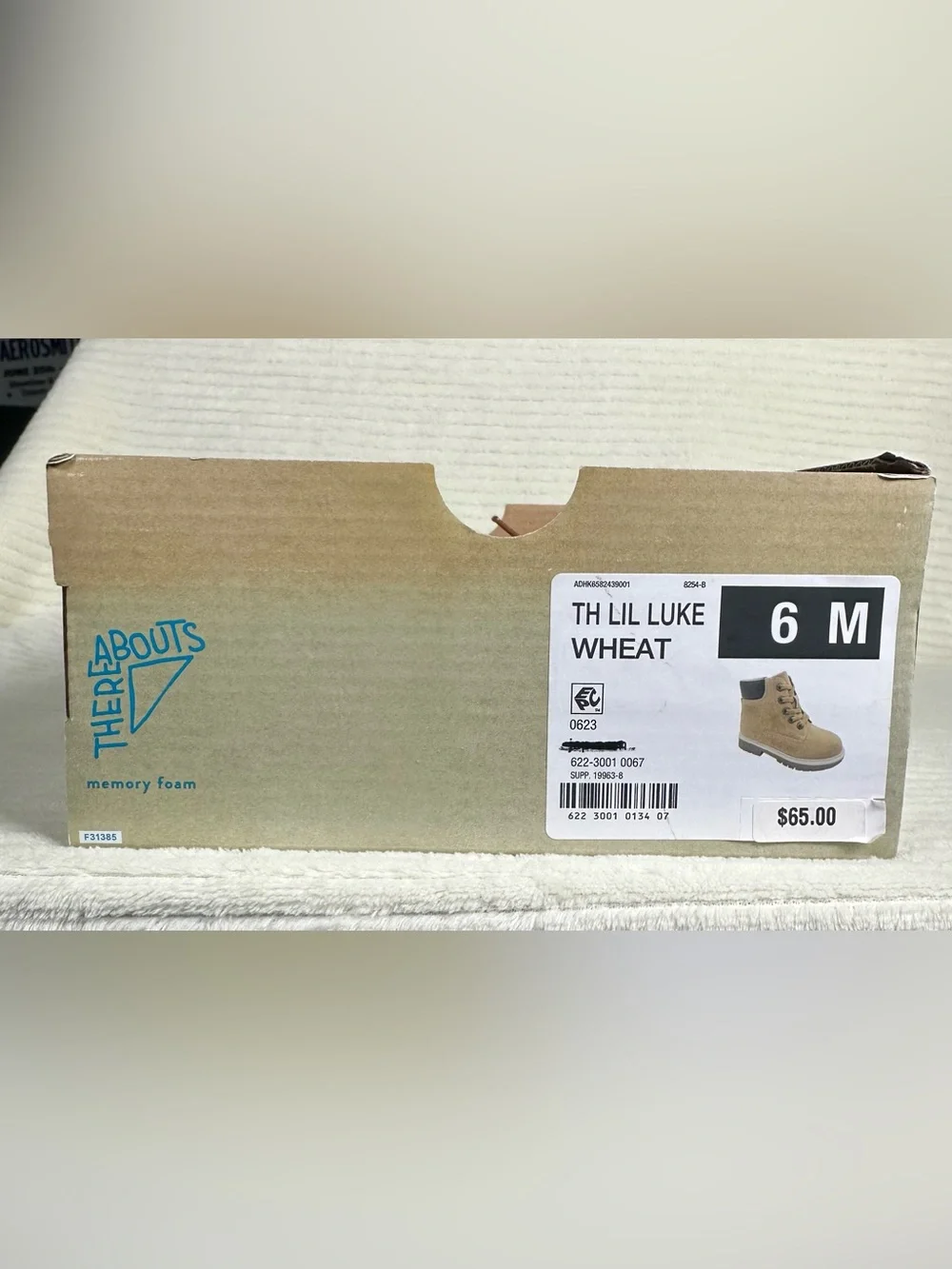 Thereabouts Toddler Boys Lil Luke Wheat Hiking Boots NWT Size 6 Toddler